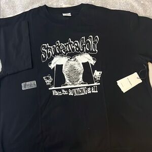 Students Golf Black Short Sleeve Tee